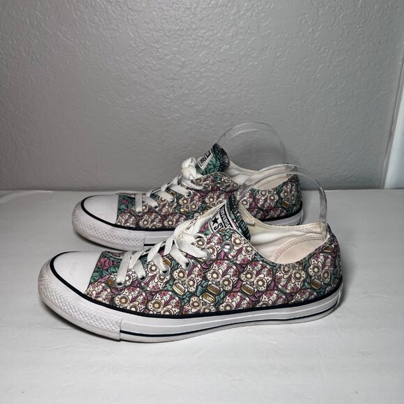 Converse All Star Sugar Skull Day of the Dead Low Top Sneakers - Picture 6 of 11